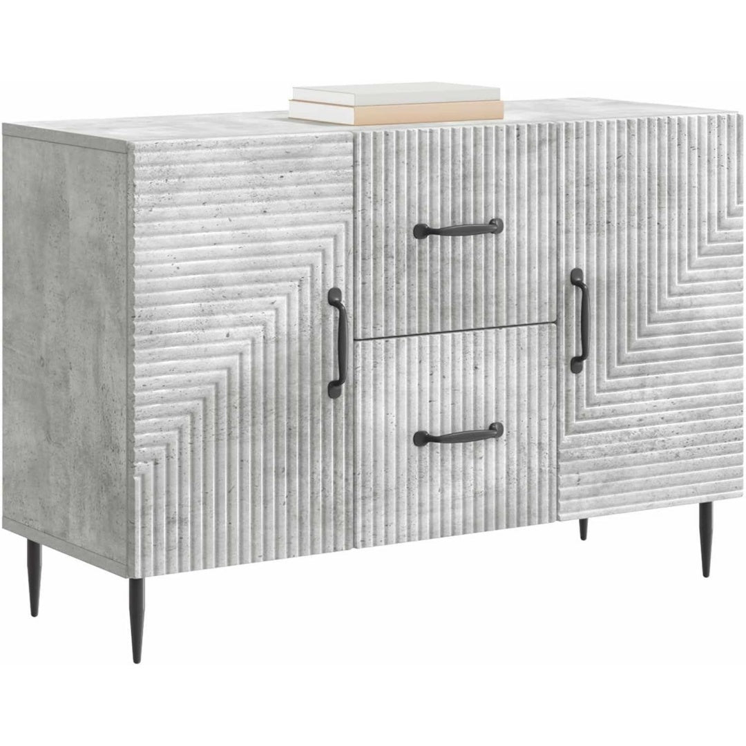 Sideboard mit den Massen 89 x 34.5 x 60 cm in Betongrau