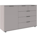 5 Schubladen praegen das Sideboard aus Holzwerkstoff