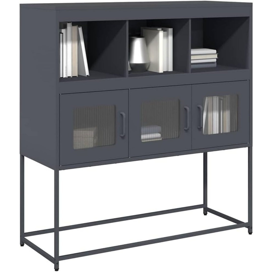 Sideboard mit den Massen 100.5 x 39 x 107 cm in Anthrazit