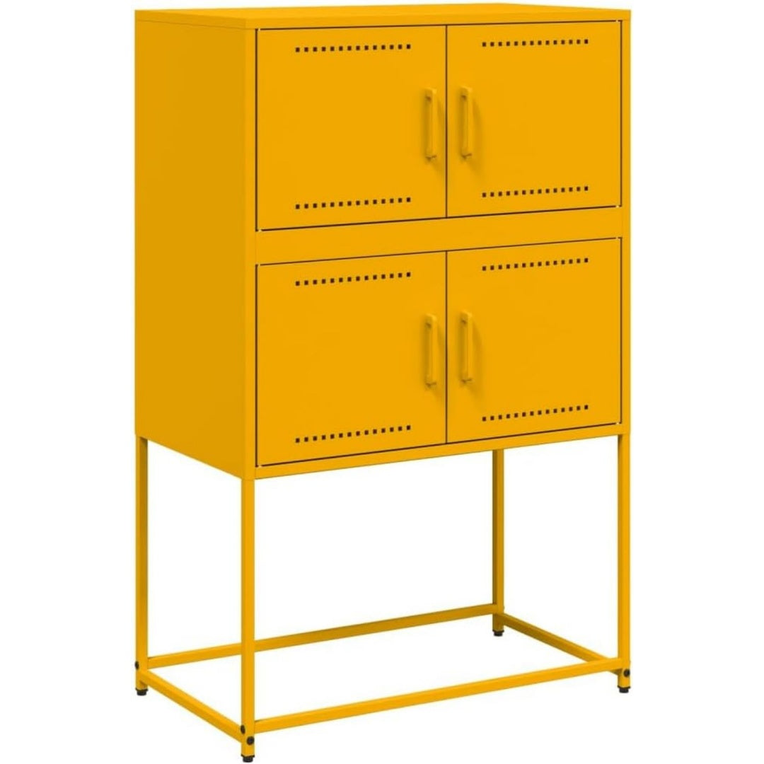 Sideboard mit einem Metallgestell und geschlossenem Stauraum