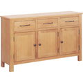 Sideboard verbindet Schubladen und runde Griffknoepfe
