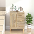 Hochschrank mit den Massen 69.5 x 34 x 90 cm in Eichenbraun